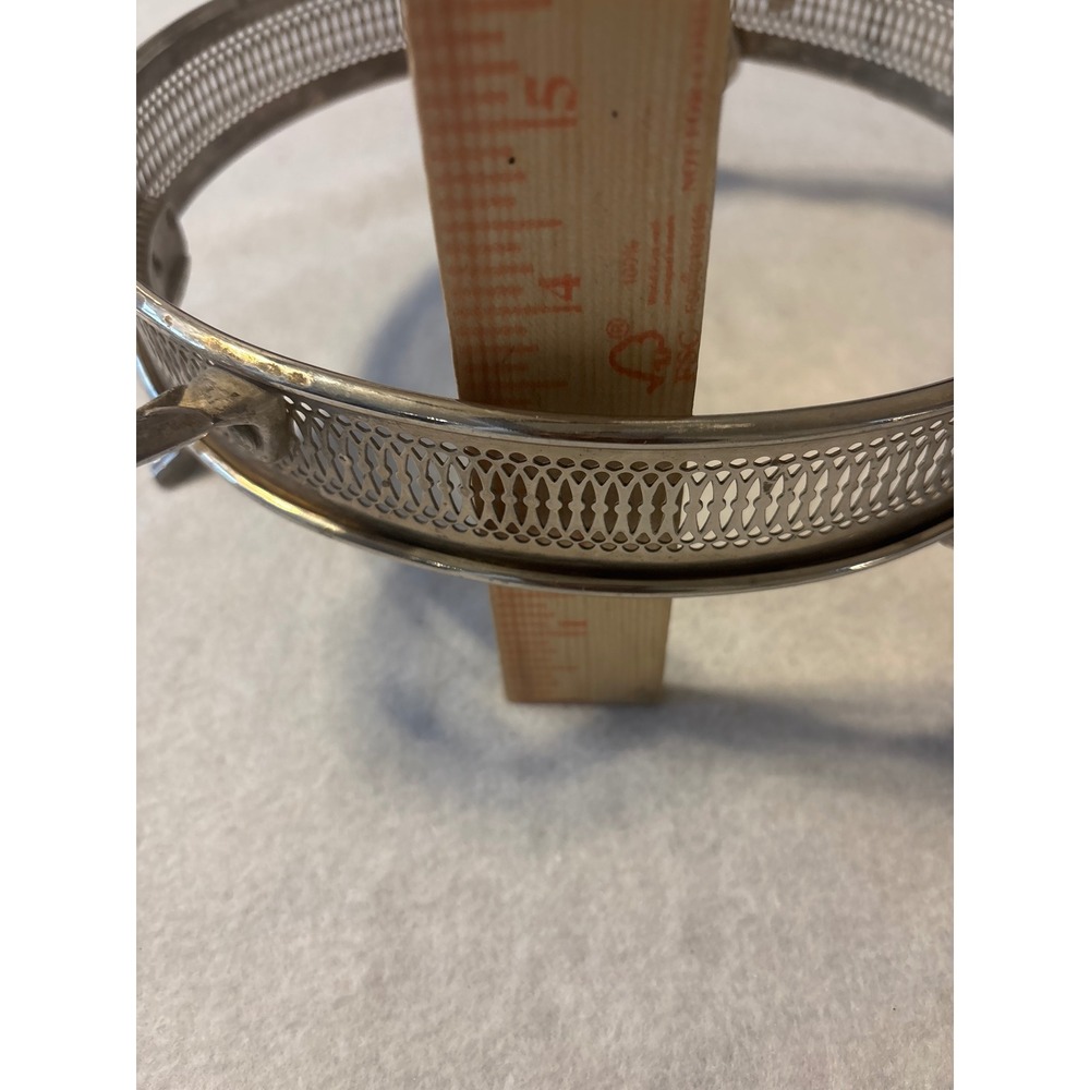 Vintage metal cassrole dish holder addy carrier 9 inner ring - Picture 6 of 9